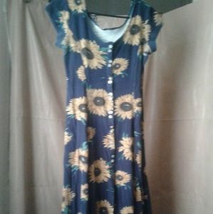 Vintage sunflower dress
